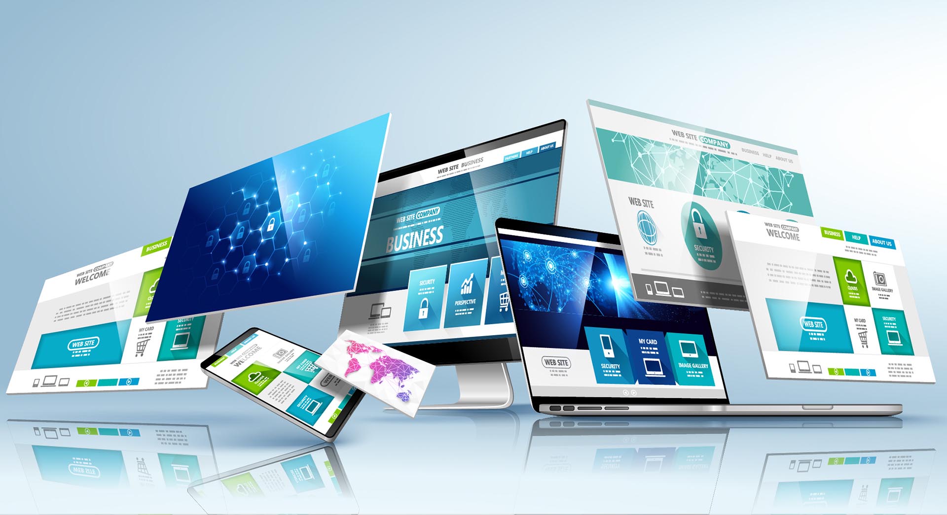Web design template. Vector